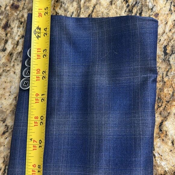 Reda 1865 Contemporary Classic Men's Blue Plaid Blazer Size 40 - Picture 9 of 14